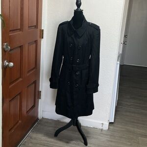 Elegant Black Trench Coat